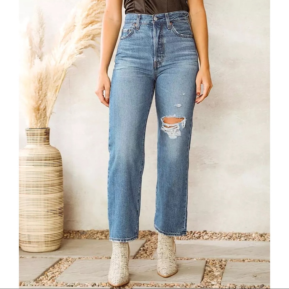 🔥🔥🔥NEW Levi's® Premium RIBCAGE STRAIGHT ANKLE JEANS - Picture 11 of 16